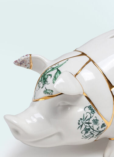 Seletti Kintsugi Piggy Bank White wps0691654