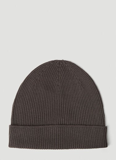 골지 니트 비니 햇 Rick Owens 골지 니트 비니 햇 브라운 ric0151034