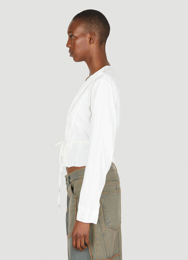 Our Legacy Pleated Shirt White our0251008