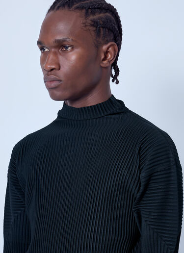 LN-CC® - Homme Plissé Issey Miyake: Basics Top - Black Homme Plissé Issey Miyake Basics Top Black hmp0166003