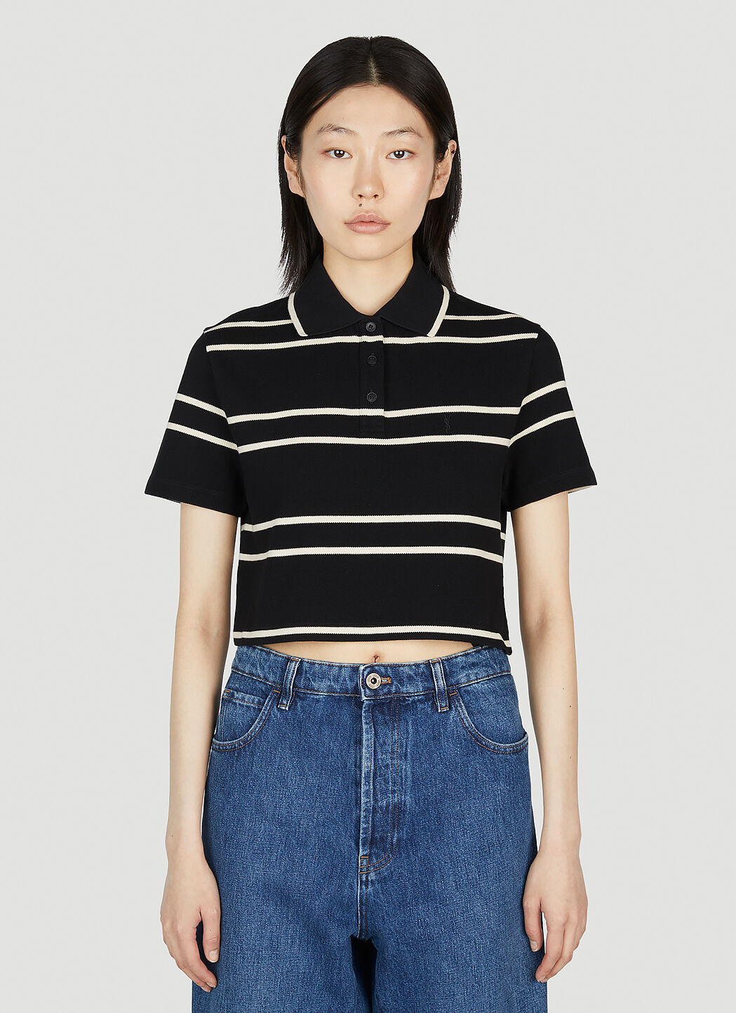 Ysl striped polo online