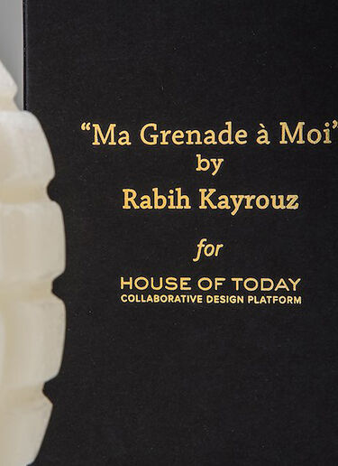 House of Today Grenade Candle White wps0638198