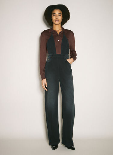 Prada Denim Jumpsuit Black pra0259022