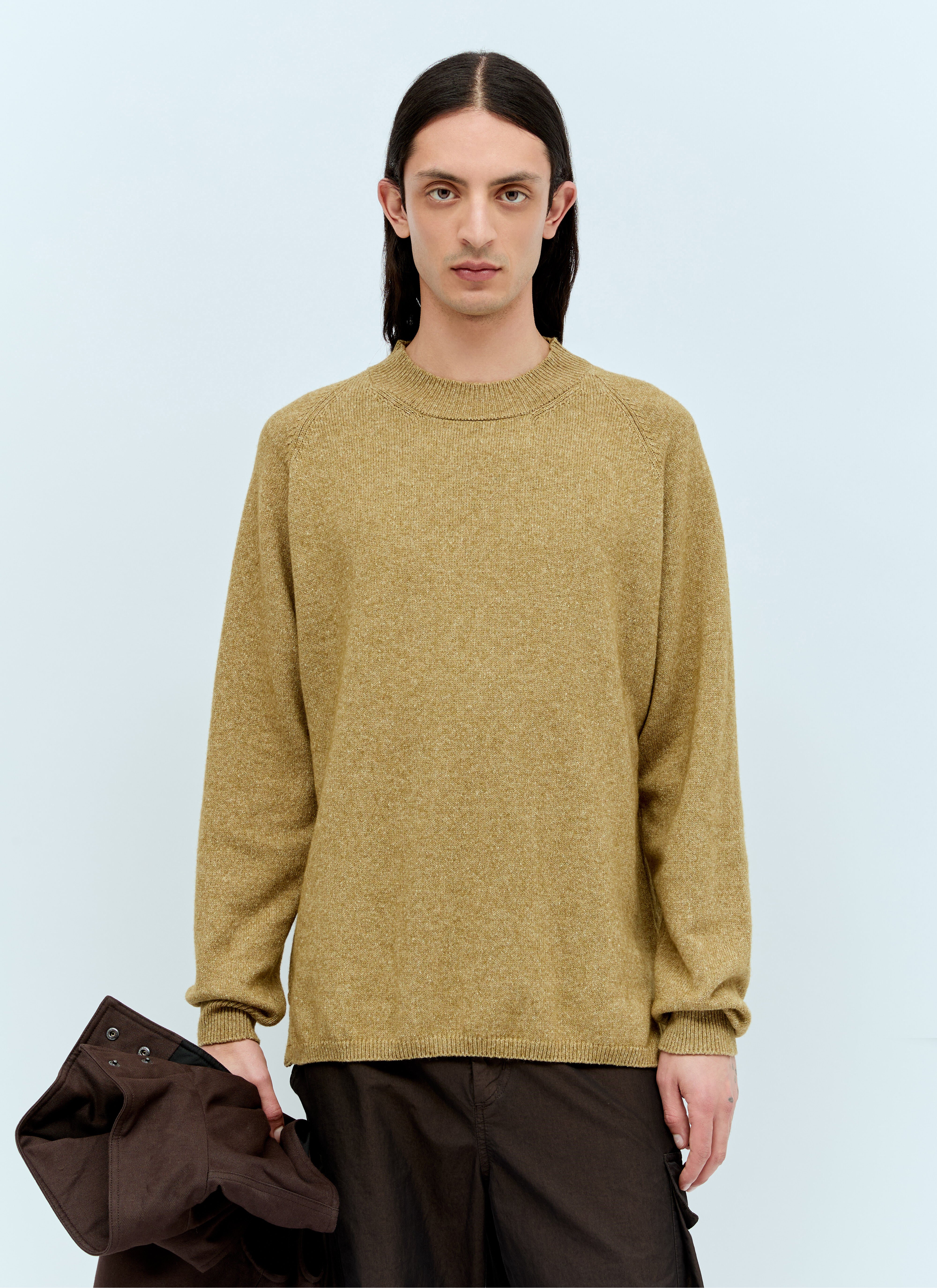 商品画像：MHL by Margaret Howell メンズ クルーネックセーター の カーキ 5