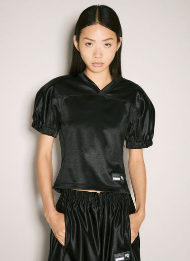 Fitted Football Top Alexander Wang Fitted Football Top Black awg0257012