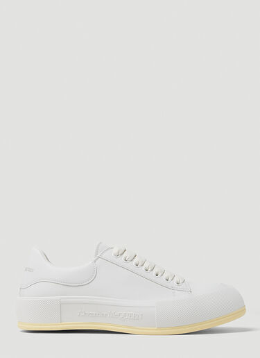 Alexander McQueen Deck Plimsoll Sneakers White amq0147045