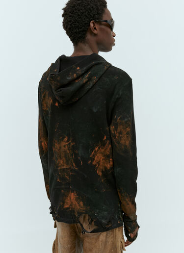Diesel T-Sermi Distressed Long Sleeve Top Black dsl0154004