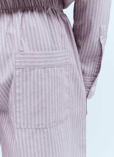 Tekla x Birkenstock Stripe Shorts Purple tek0355005