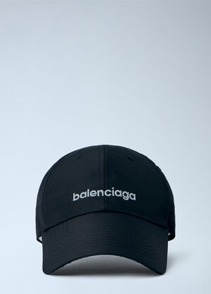 Balenciaga Embroidered Logo Cap Black bal0165009
