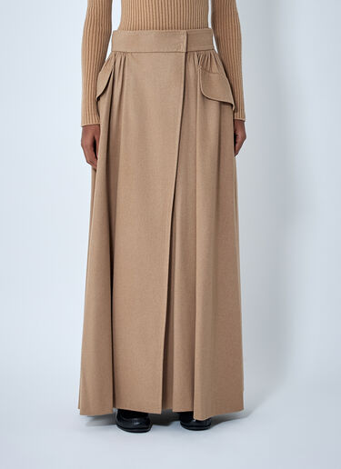 Pleated Maxi Skirt Max Mara Pleated Maxi Skirt Camel max0262063