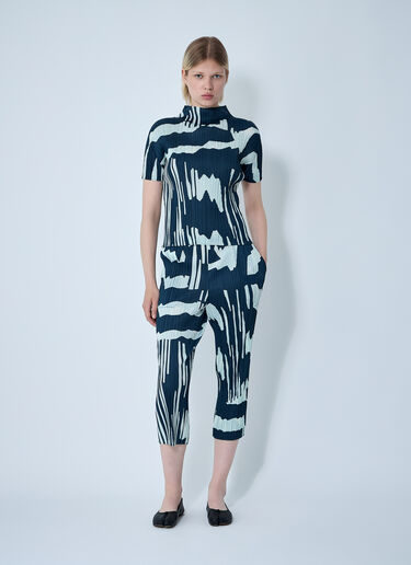 Pleats Please Issey Miyake Pleated Pants Blue plp0261002