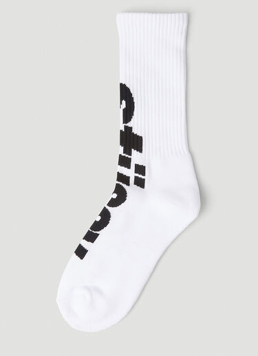 Big Helvetica Socks Stüssy Big Helvetica Socks White sts0152034