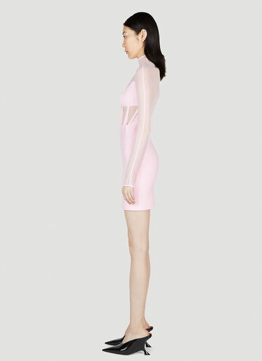 Mugler 메쉬 드레스 핑크 mug0252014