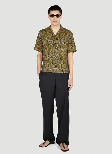 Saint Laurent Hawaii Short Sleeve Shirt Yellow sla0151020