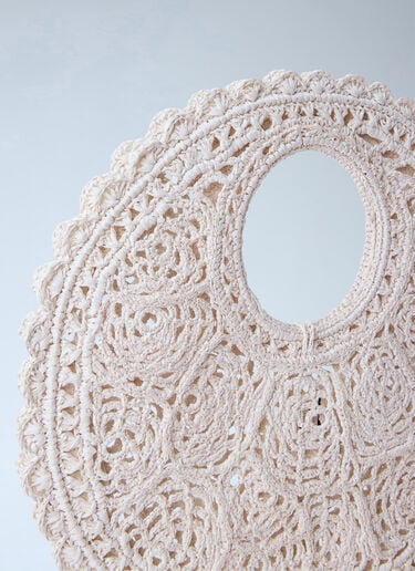 Jacquemus Le Petit Rond Spiaggia Handbag White jac0264060