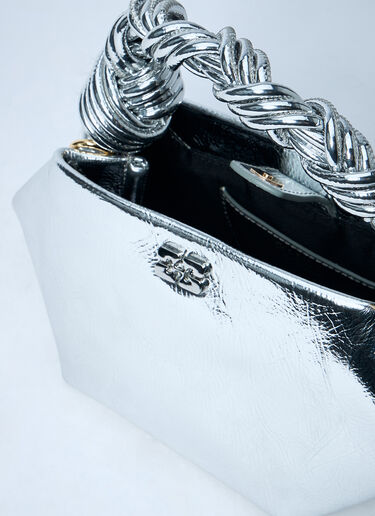 GANNI Mini Bou Handbag Silver gan0261046