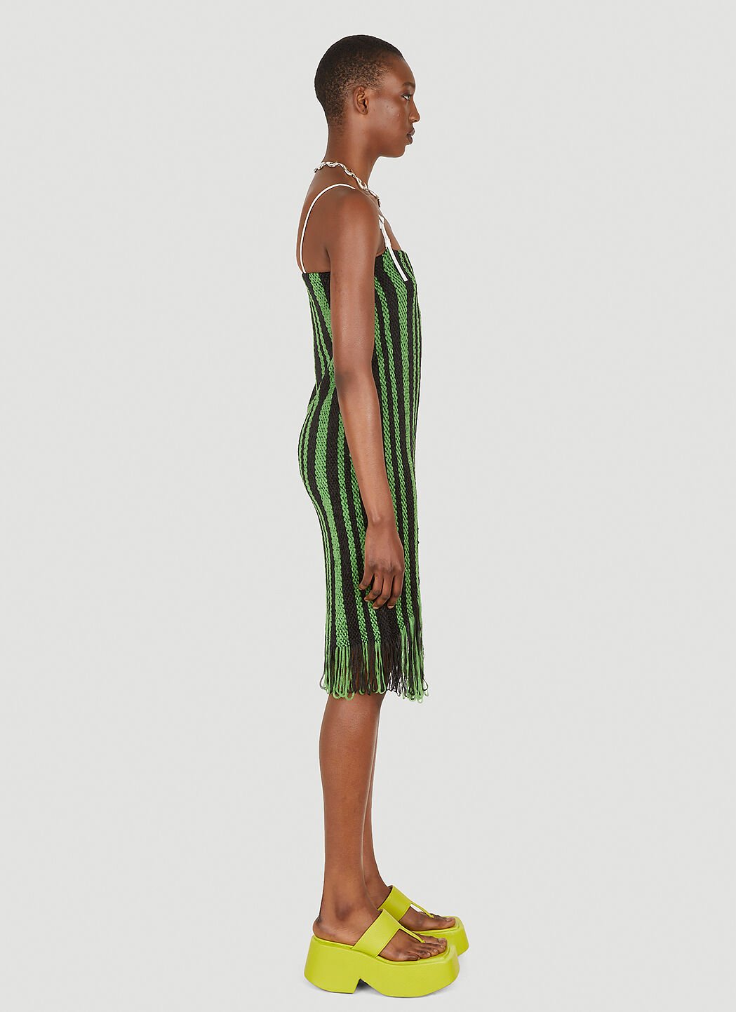 Green camisole dress top