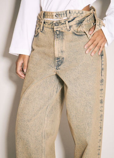 Y/Project Multi-Waistband Jeans Beige ypr0258002