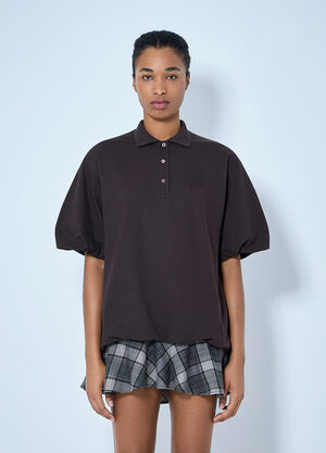 Acne Studios Layered T-Shirt Dress Dark Brown acn0265058