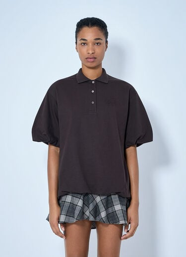 LN-CC® - Acne Studios: Layered T-Shirt Dress - Dark Brown Acne Studios Layered T-Shirt Dress Dark Brown acn0265058