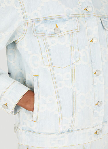 Maxi GG Denim Jacket Gucci Maxi GG Denim Jacket Light Blue guc0250073