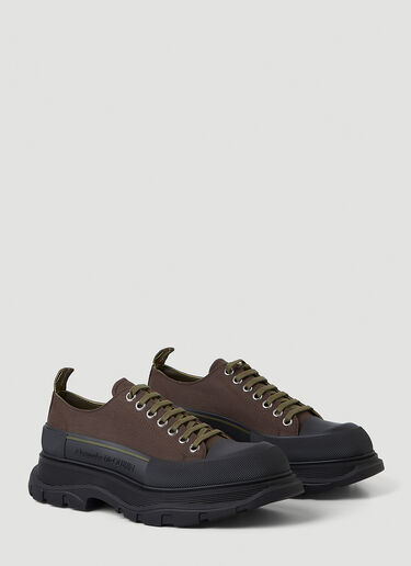 Alexander McQueen Tread Lace-Up Shoes Brown amq0146031