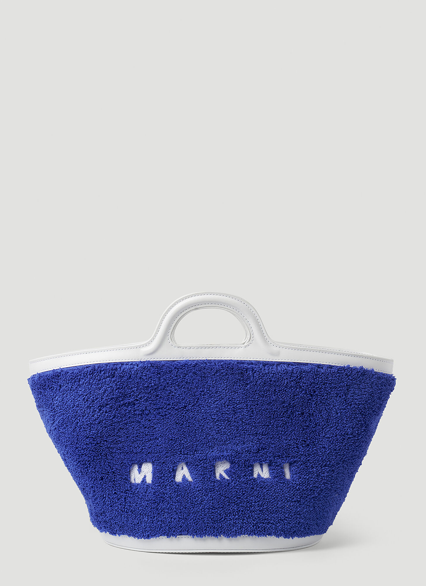 Marni Tropicalia Small Bucket Tote Bag In Blue