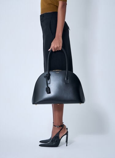 Leather Bowling Bag Saint Laurent Leather Bowling Bag Black sla0262042