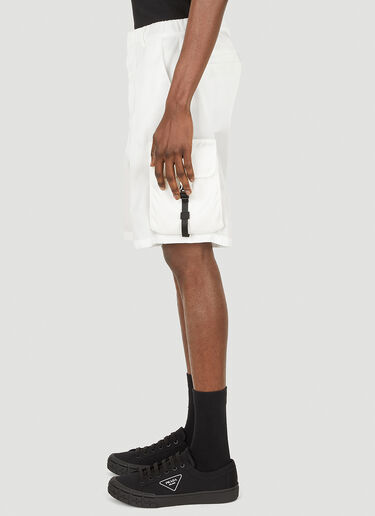 Prada Re-Nylon Bermuda Shorts White pra0147119