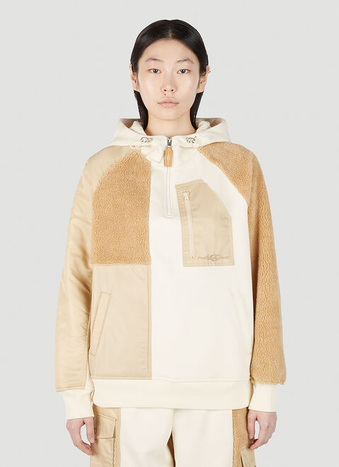 UGG x Feng Chen Wang コントラストパネルフードスウェットシャツ ベージュ ufc0251002