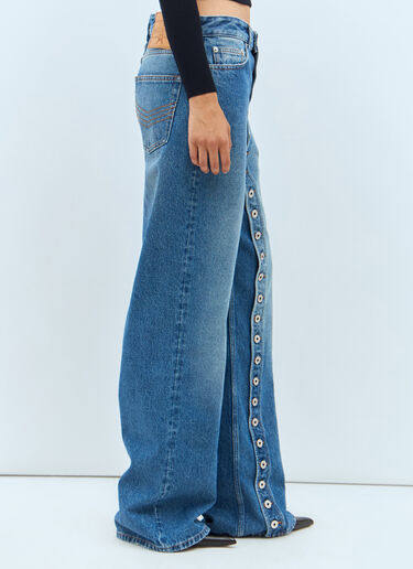 Buttoned Leg Jeans Jean Paul Gaultier Buttoned Leg Jeans Blue jpg0357002
