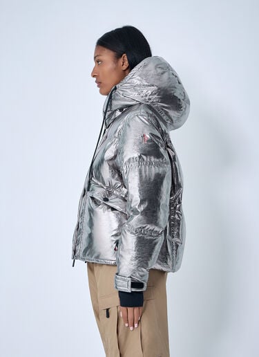 Moncler Grenoble Celaque Short Down Jacket Silver mog0262009