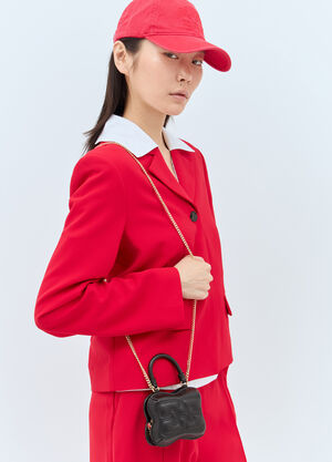 GANNI 蝴蝶袖珍斜挎包 黑色 gan0257053