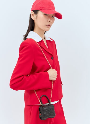 GANNI 蝴蝶袖珍斜挎包 黑色 gan0257053
