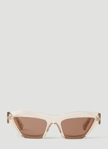 Bottega Veneta Angle 猫眼形太阳镜 米色 bov0251138