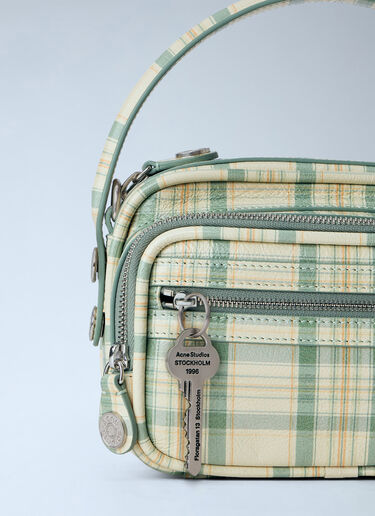 Acne Studios Camero Kit Check Handbag Green acn0265002