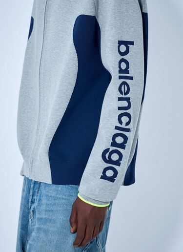 LN-CC® - Balenciaga: Zip-Up Track Jacket - Grey Balenciaga Zip-Up Track Jacket Grey bal0165016