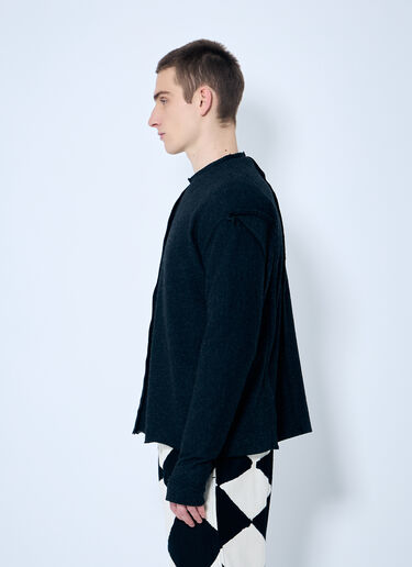 NÒMARYTHM TEXTILE Assemblage Wool-Blend Top Grey nma0158009
