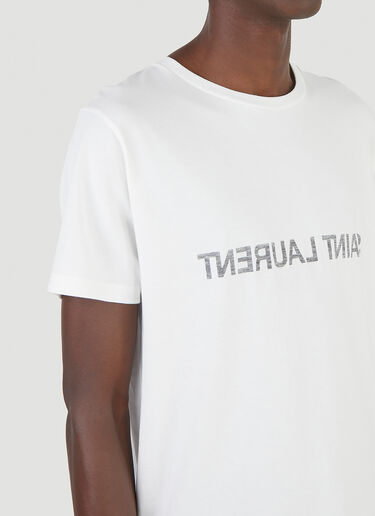Saint Laurent Logo T-Shirt  White sla0145013