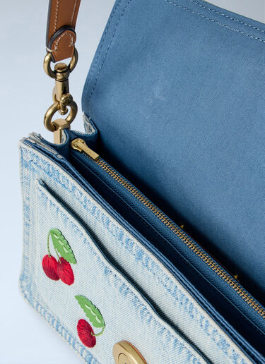 Tabby Shoulder Bag 26 With Cherry Embroidery Coach Tabby Shoulder Bag 26 With Cherry Embroidery Blue coa0264025