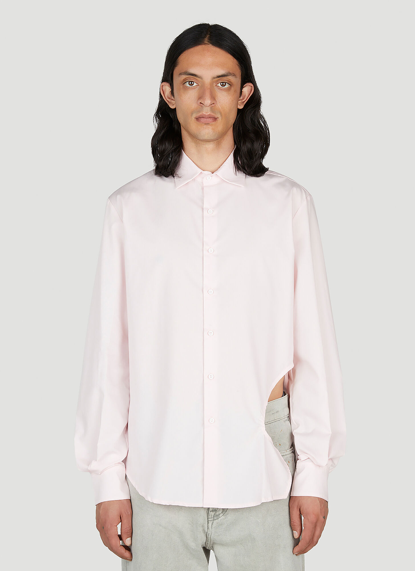 Ottolinger Oversized Cut-out Shirt Unisex Pink