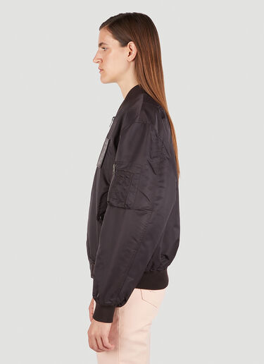 Raf Simons Logo Patch Bomber Jacket Brown raf0251002