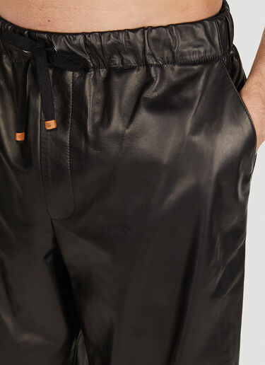 Gucci Leather Jogging Pants Black guc0152302