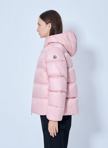 LN-CC® - Moncler: Feligule Hooded Short Down Jacket - Pink Moncler Feligule Hooded Short Down Jacket Pink mon0266006