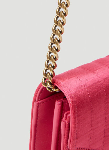 Saint Laurent Matelassé Envelope Chain Wallet Pink sla0252064