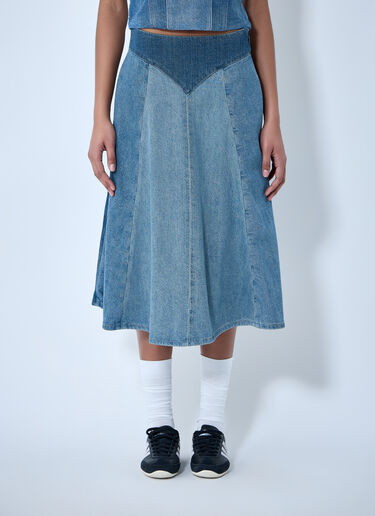 Levi's Paneled Denim Midi Skirt Blue lvs0264006
