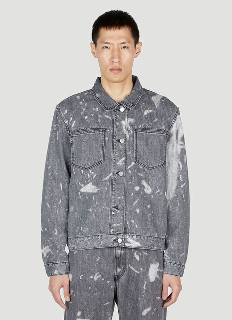 LN-CC x Non Pocket Bleached Denim Jacket Grey non0152005
