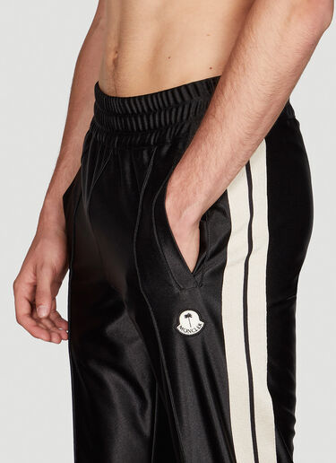 8 Moncler Palm Angels Shiny Track Pants Black mpa0351016