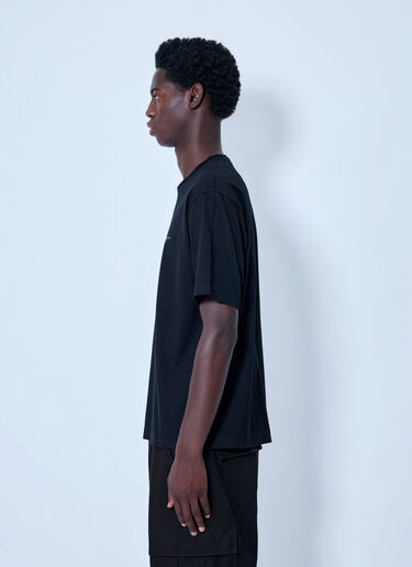 LN-CC® - Massimo Osti Studio: Short Sleeve T-Shirt - Black Massimo Osti Studio Short Sleeve T-Shirt Black mao0166010