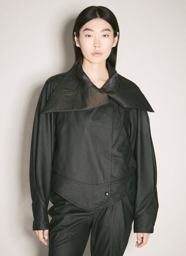 Leather Eero Jacket ECCO.Kollektive x Kiko Kostadinov Leather Eero Jacket Black atk0258004